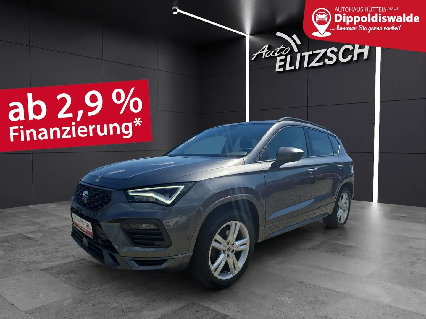 SEAT Ateca FR 2.0 TSI 4Drive DSG KAMERA KLIMA NAVI Grau - 1