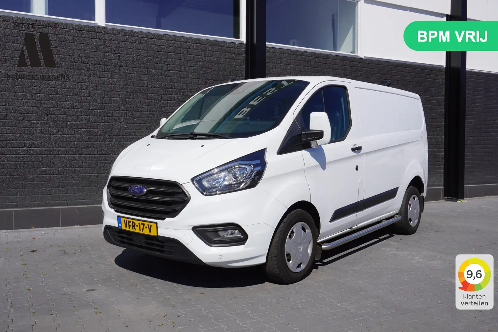 Ford Transit Custom 2.0 TDCI 130PK EURO 6 - Airco - Navi - Cruise - € Wit - 1