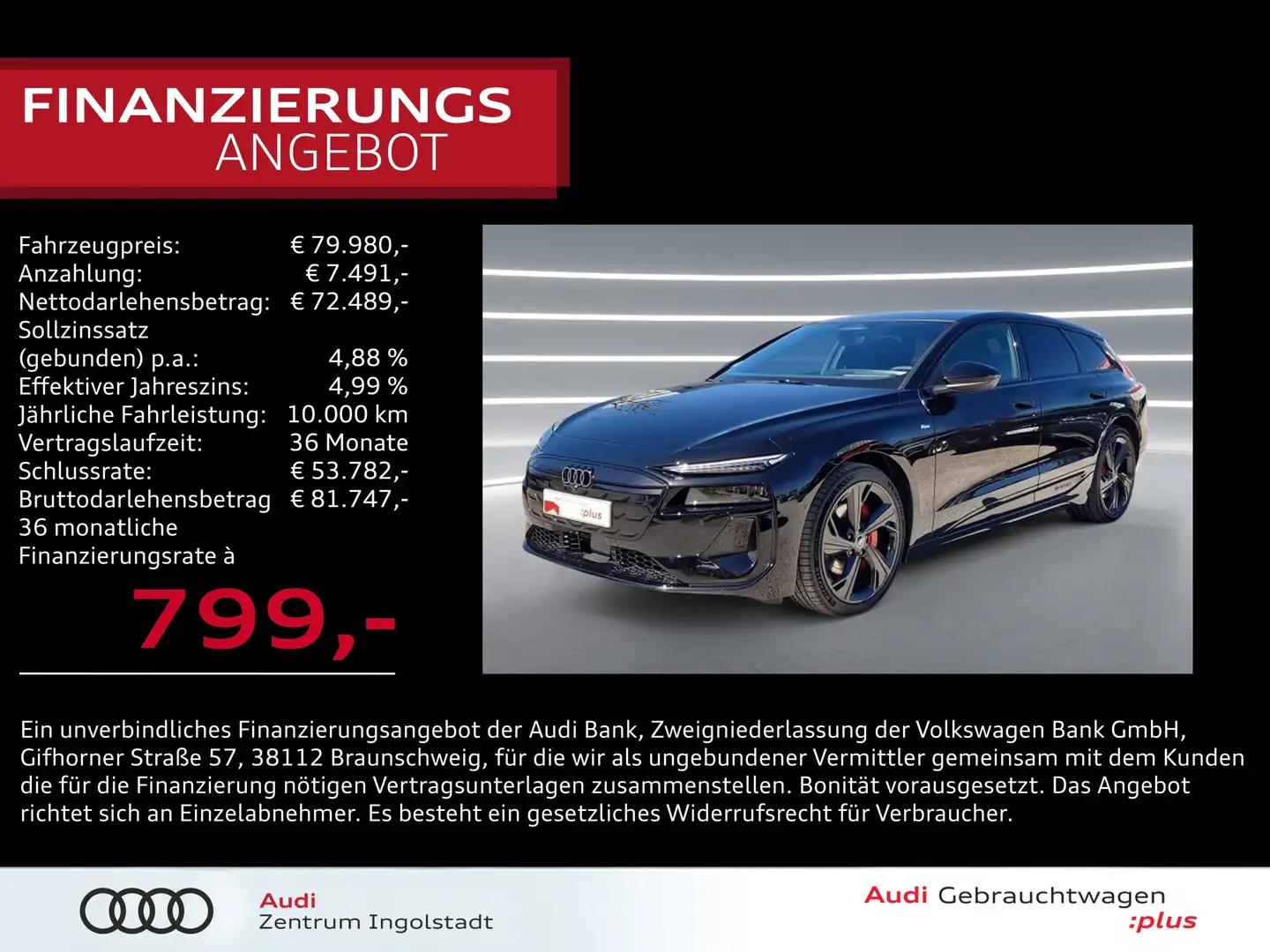 Audi A6 e-tron A6 Avant e-tron perform. S line MATRIX Pano 21" Schwarz - 1