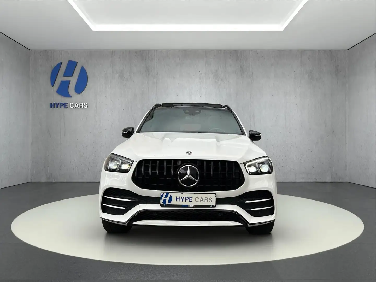 Mercedes-Benz GLE 350 d 4M AMG MBEAM Pano 360°Burm 7-Sitzer DTR Weiß - 2