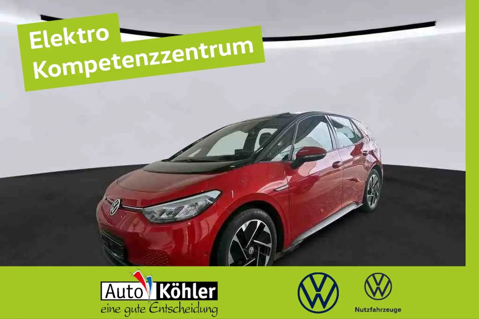 Volkswagen ID.3 Pro Performance CCS/ACC/Kamera/LED/Navi/PDC Rot - 1