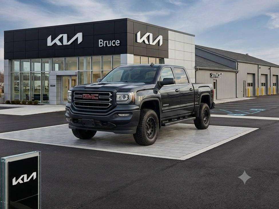 Blue 2018 GMC Sierra 1500 Pickup Truck Four-Wheel Drive 6-Speed Automatic