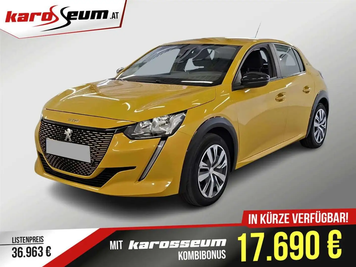 Peugeot e-208 Active | EFFIZIENT | 50 kWh | Wärmepumpe Gelb - 1