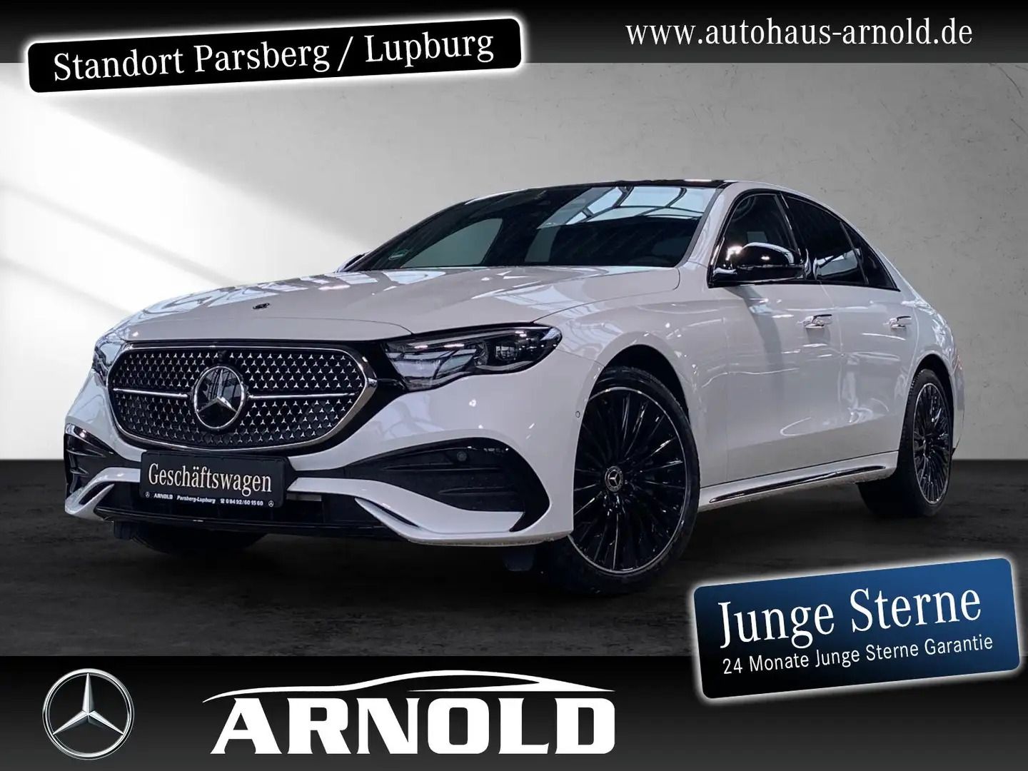 Mercedes-Benz E 300 E 300 de 4M AMG L AHK SUPERSCR Pano Fahrass-P.+ Weiß - 1
