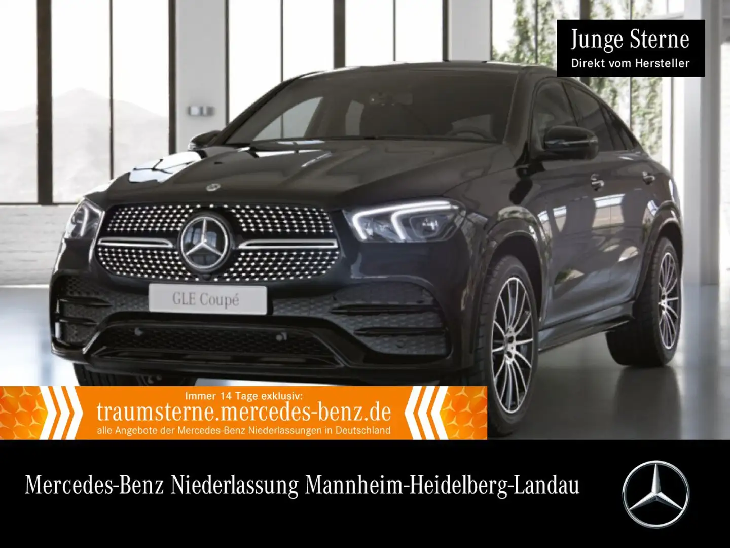 Mercedes-Benz GLE 350 e Coupé 4M AMG+NIGHT+360+MULTIBEAM+21"+9G Schwarz - 1