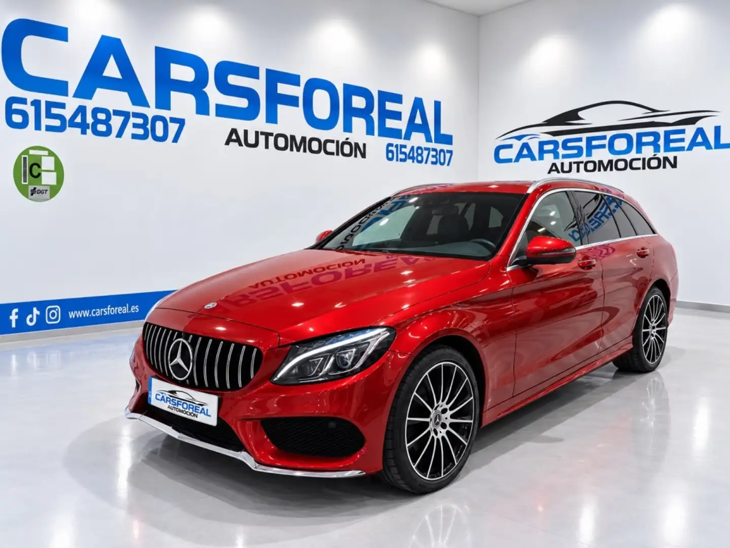Mercedes-Benz MERCEDES-BENZ Clase C Familiar Automático de 5 P Rojo - 1