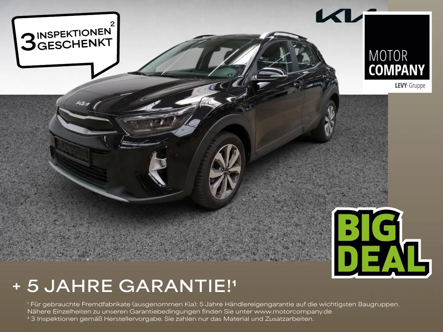 Kia Stonic 1.0 T-GDI Vision +Automatik+Allwetter+Navi Černá - 1