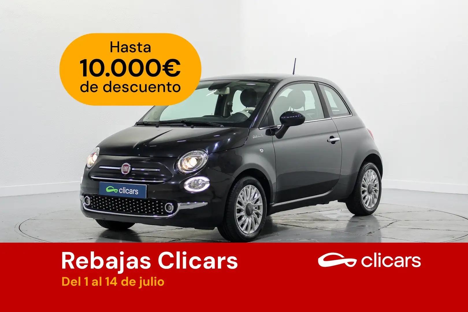 Fiat 500 1.0 Hybrid Dolcevita 52kW Negro - 1