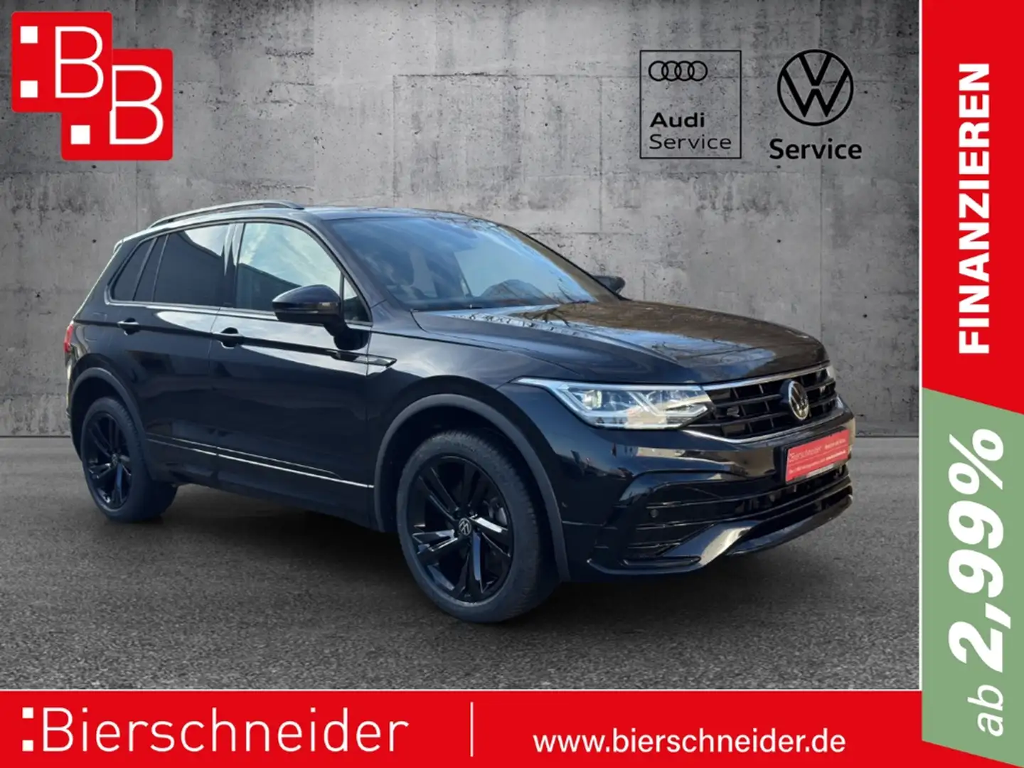 Volkswagen Tiguan 2.0 TDI DSG 4 Mo. RLine Black Style DIGITAL COCKPI Schwarz - 1