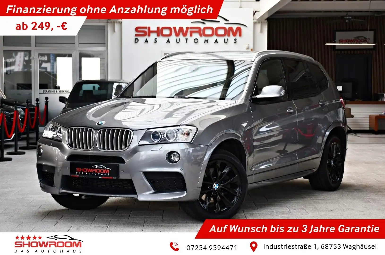 BMW X3 xDrive 35d M-Sportpaket Sport-Aut. Pano Ahk Grijs - 1