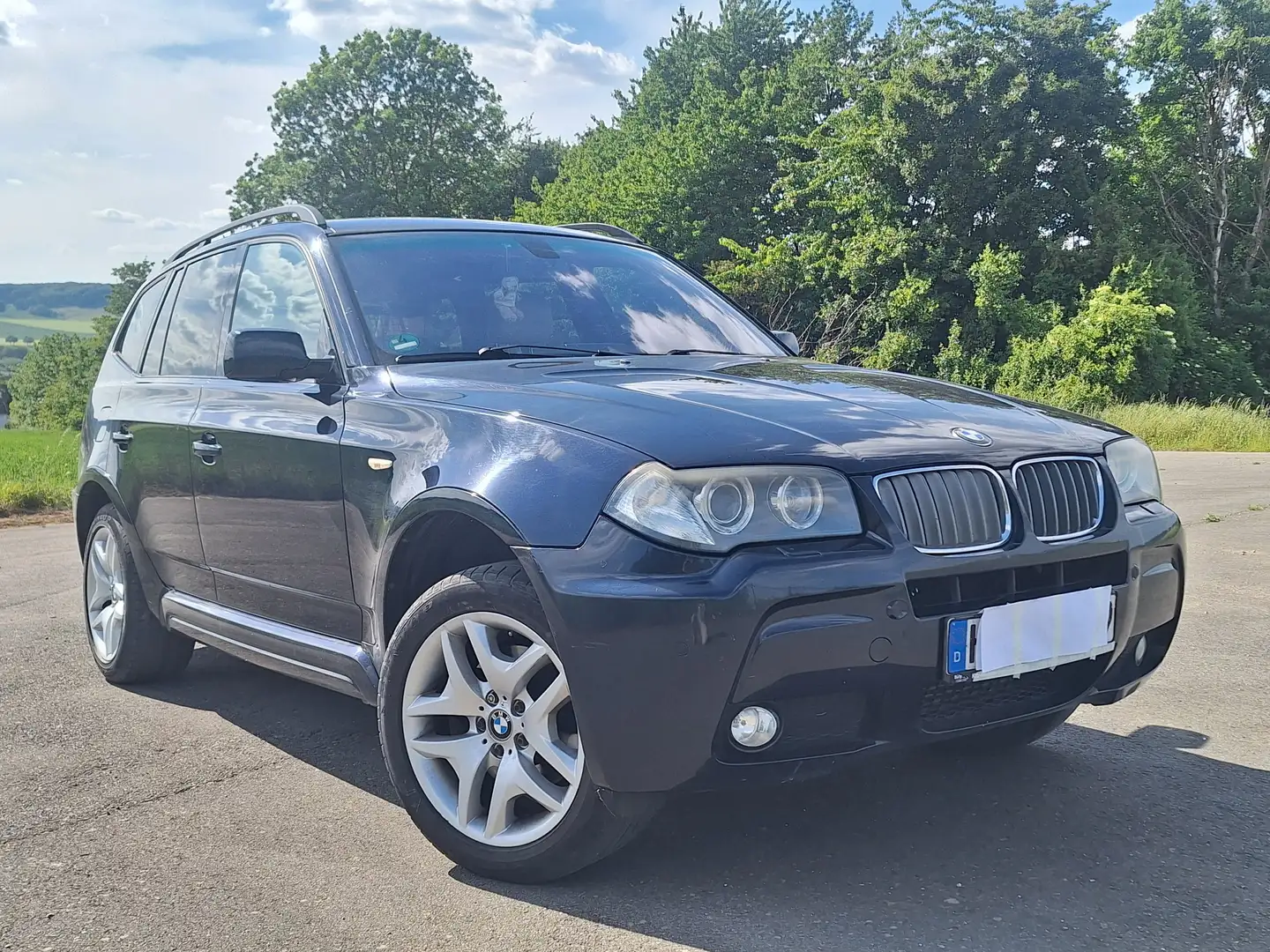 BMW X3 M 3,0d Automatk M-Sportpaket Modrá - 1