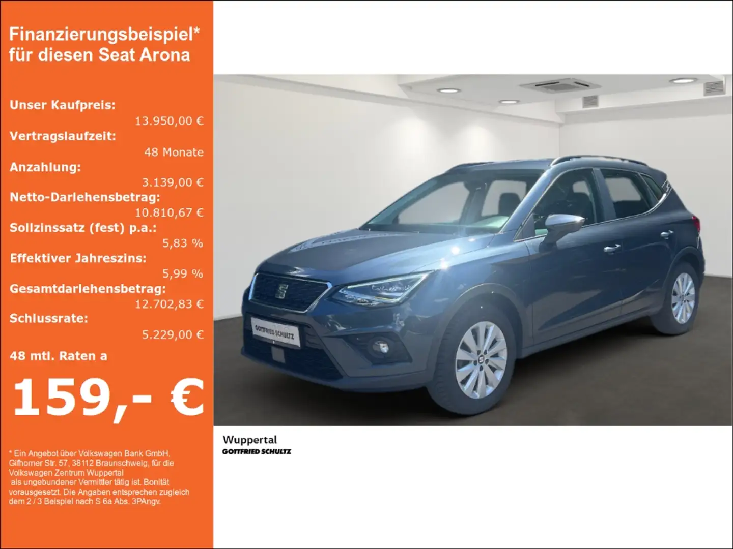 SEAT Arona 1.0 TSI Style LED NAVI KAM SHZ LM Grau - 1