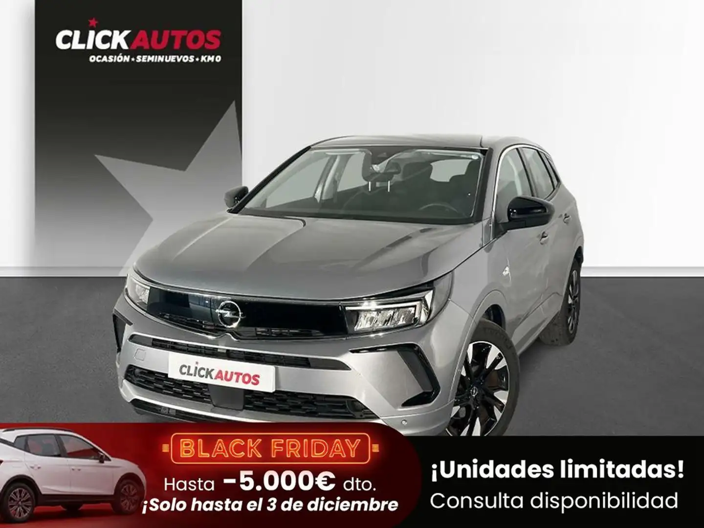 Opel Grandland 1.2 Turbo 130CV Design Tech Gris - 1