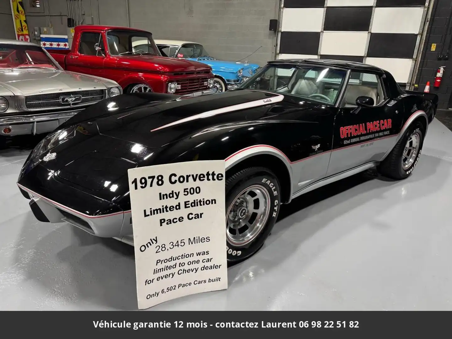 Chevrolet Corvette Pace cars N° 5100 L82 V8 1978  Tout compris Чёрный - 1