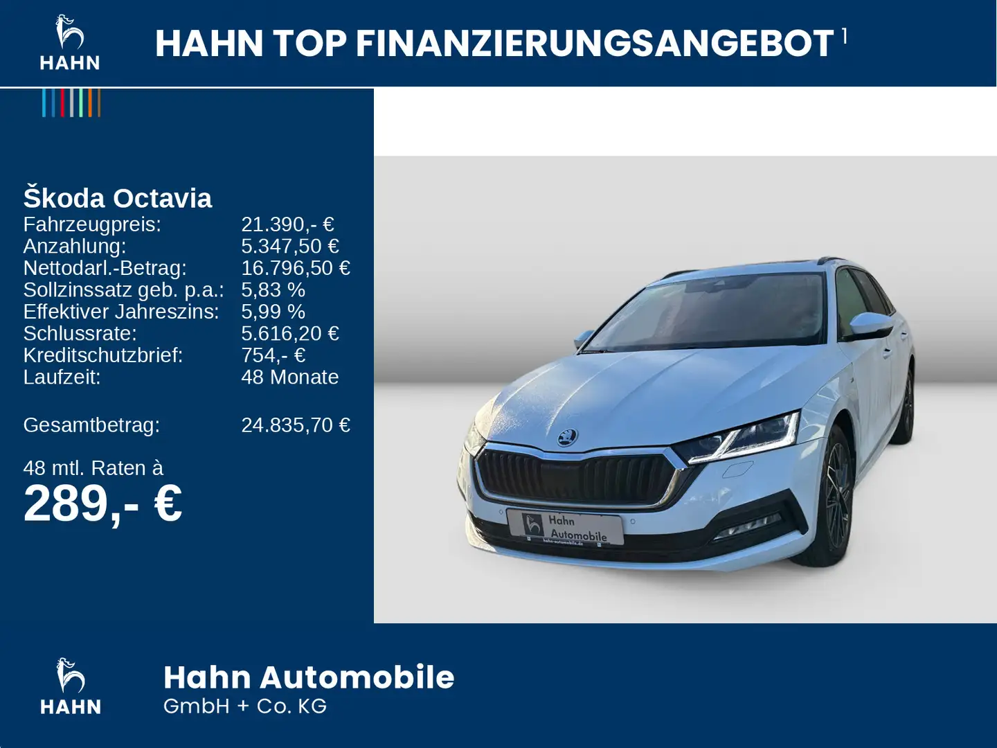 Skoda Octavia Combi 2.0TDI DSG Clever Matrix Pano AHK Weiß - 2