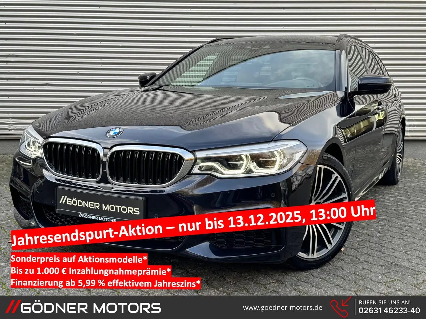 BMW 520 Touring M Sport d Sportt/DE-FHZ/LED/HUD/NAVIPRO... Noir - 1