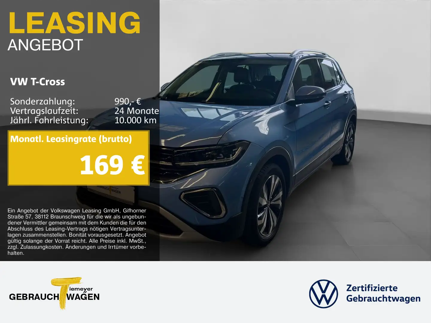 Volkswagen T-Cross 1.5 TSI DSG STYLE LM17 NAVI ACC KAMERA Blau - 1
