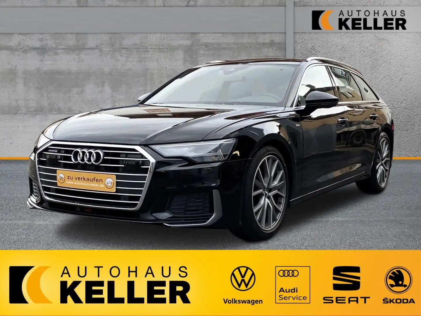 Audi A6 Avant Sport 2.0 TDI 40 quattro S-line Navi/AHK/LED Noir - 1