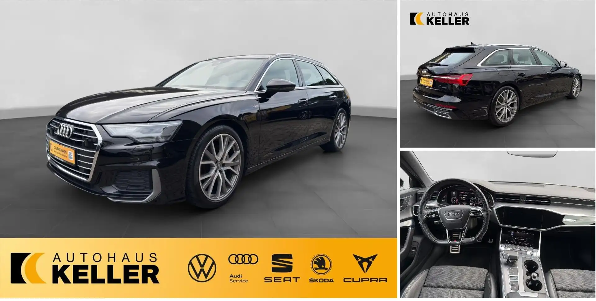 Audi A6 A6 40 2.0 TDI Avant quattro sport Schwarz - 1