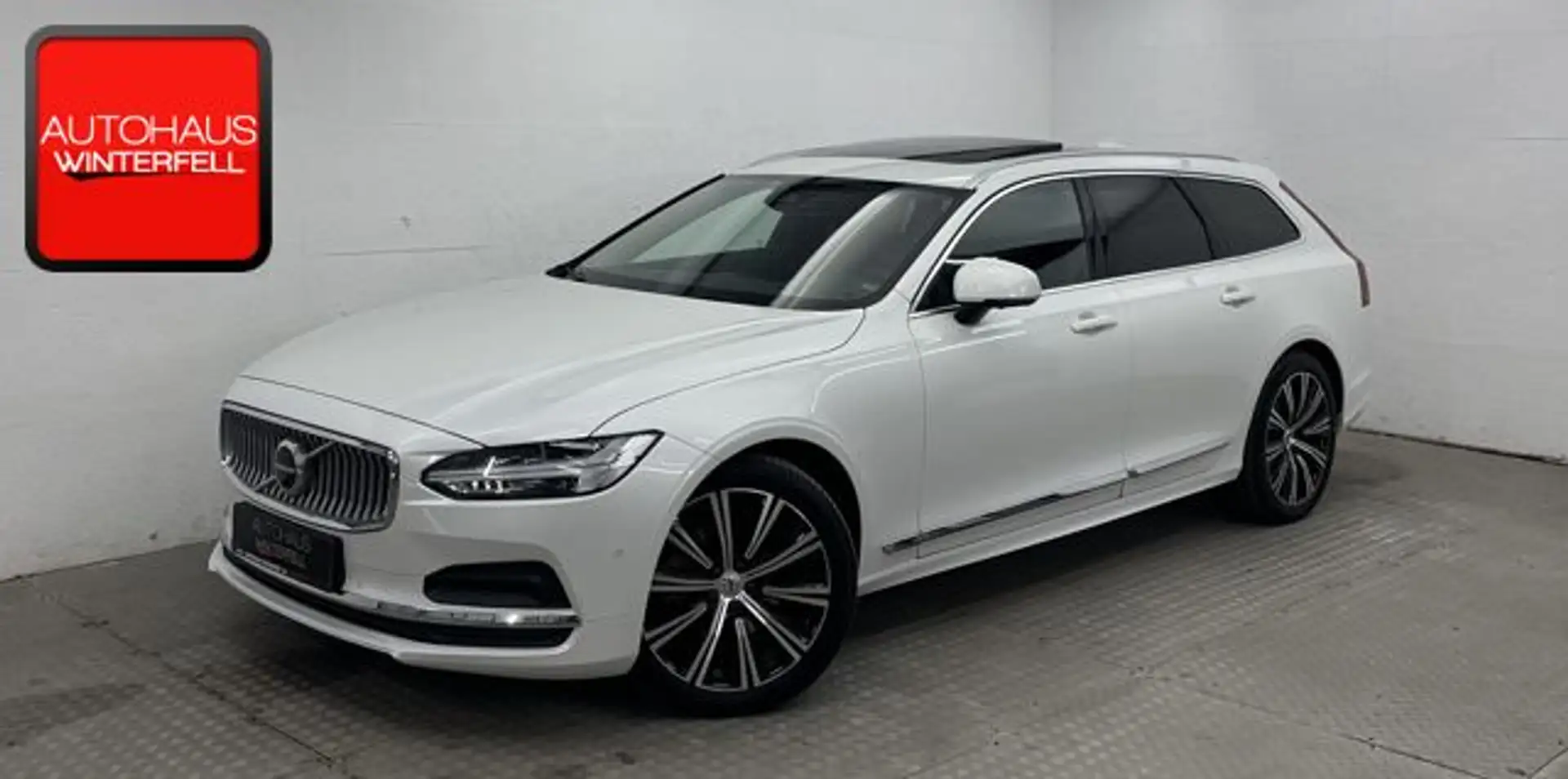 Volvo V90 B4 D Plus Bright PANO+GOOGLE+AHK+360+MEMORY+ Wit - 1