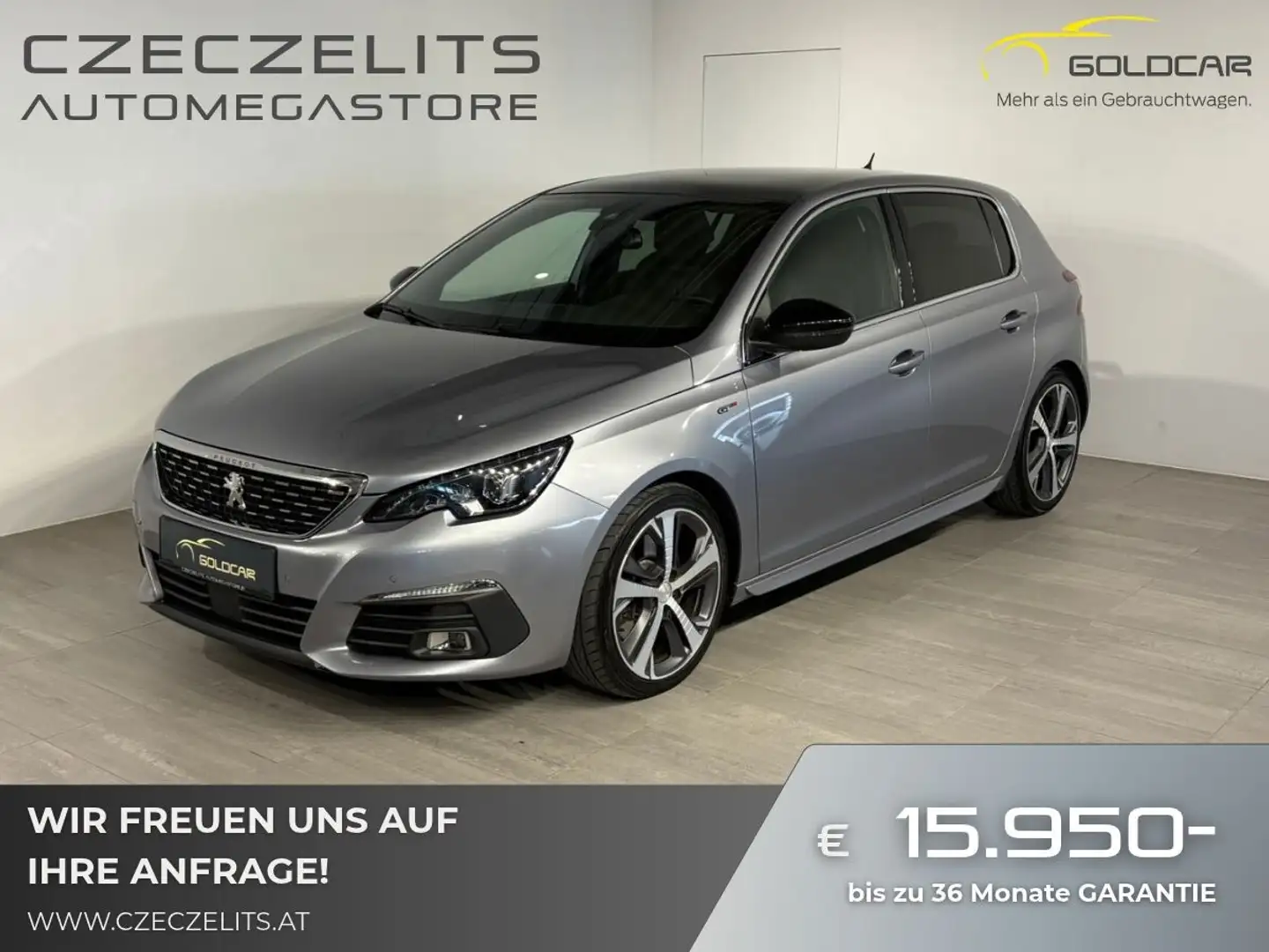 Peugeot 308 2,0 BlueHDI 180 GT EAT8 S&S Grau - 1