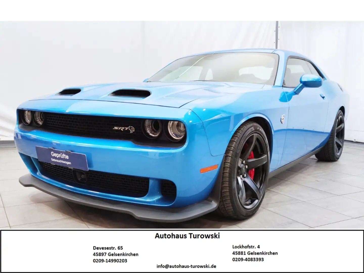 Dodge Challenger SRT 6,2 Hellcat A/T Navi UNFALLFREI Bleu - 1
