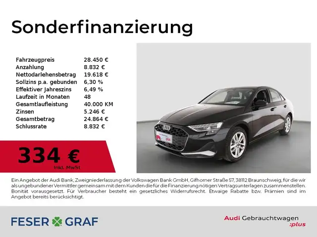 2026 Audi A3 in Black for sale