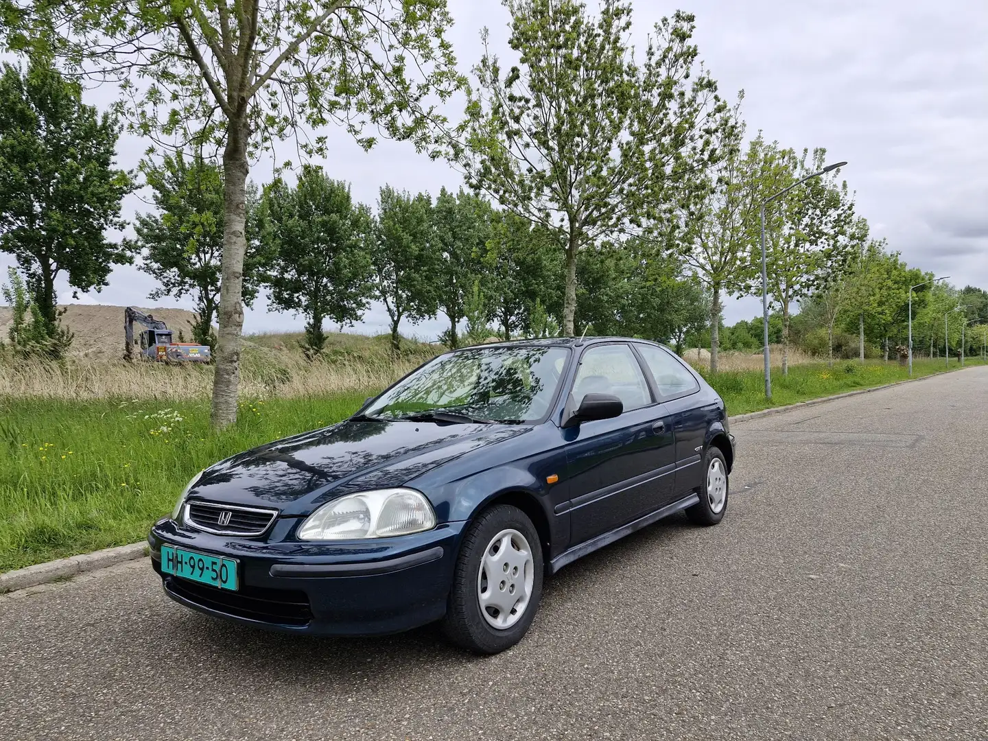 Honda Civic 1.4i S Roestvrij + Nieuwe APK ! Yeşil - 1