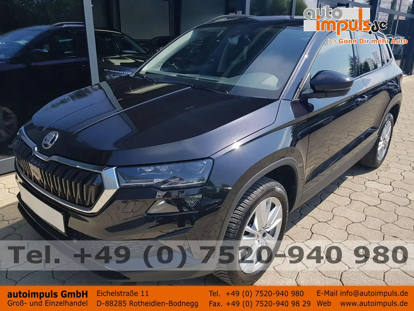 Skoda Karoq Selection 1,5TSI DSG 110KW/150PS Navi Columbus,... Zwart - 1