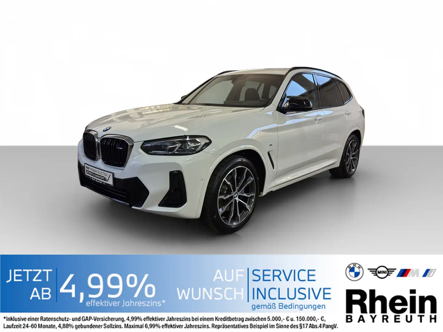 BMW X3 M 40d Navi AdapLED Hifi HK Standheiz. Sitz el. Navi Alb - 1