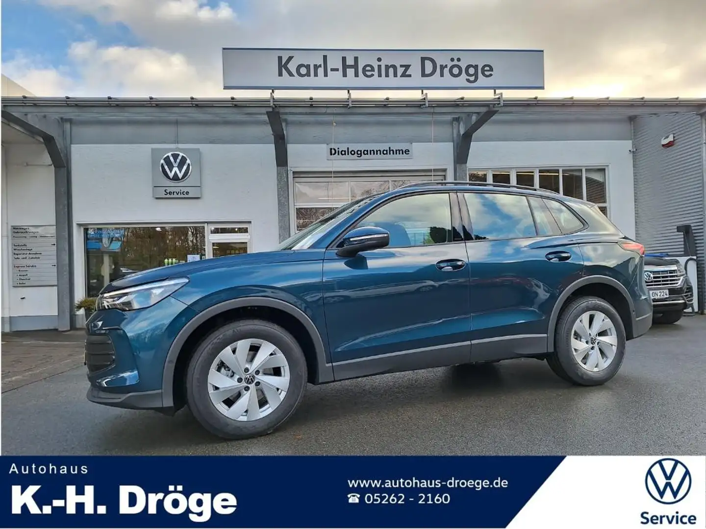 Volkswagen Tiguan Basis-Modell 1.5 eTSI AHK Kamera APP LED Blau - 1