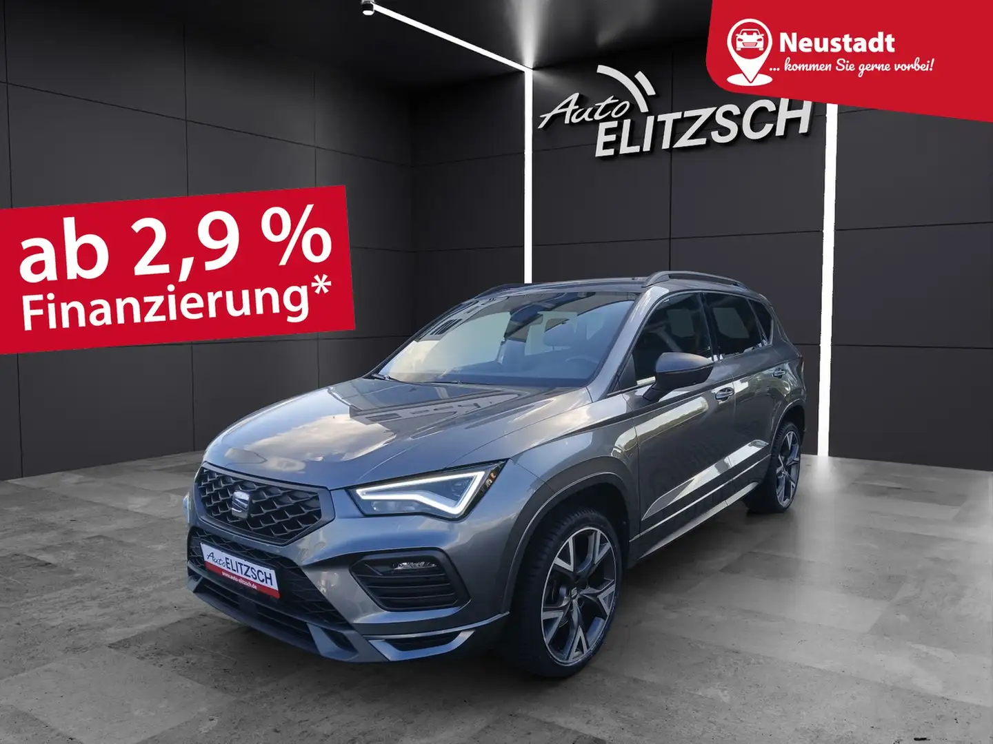 SEAT Ateca TSI FR-Line DSG LED AHK Navi AID ACC RFK SH Grau - 1