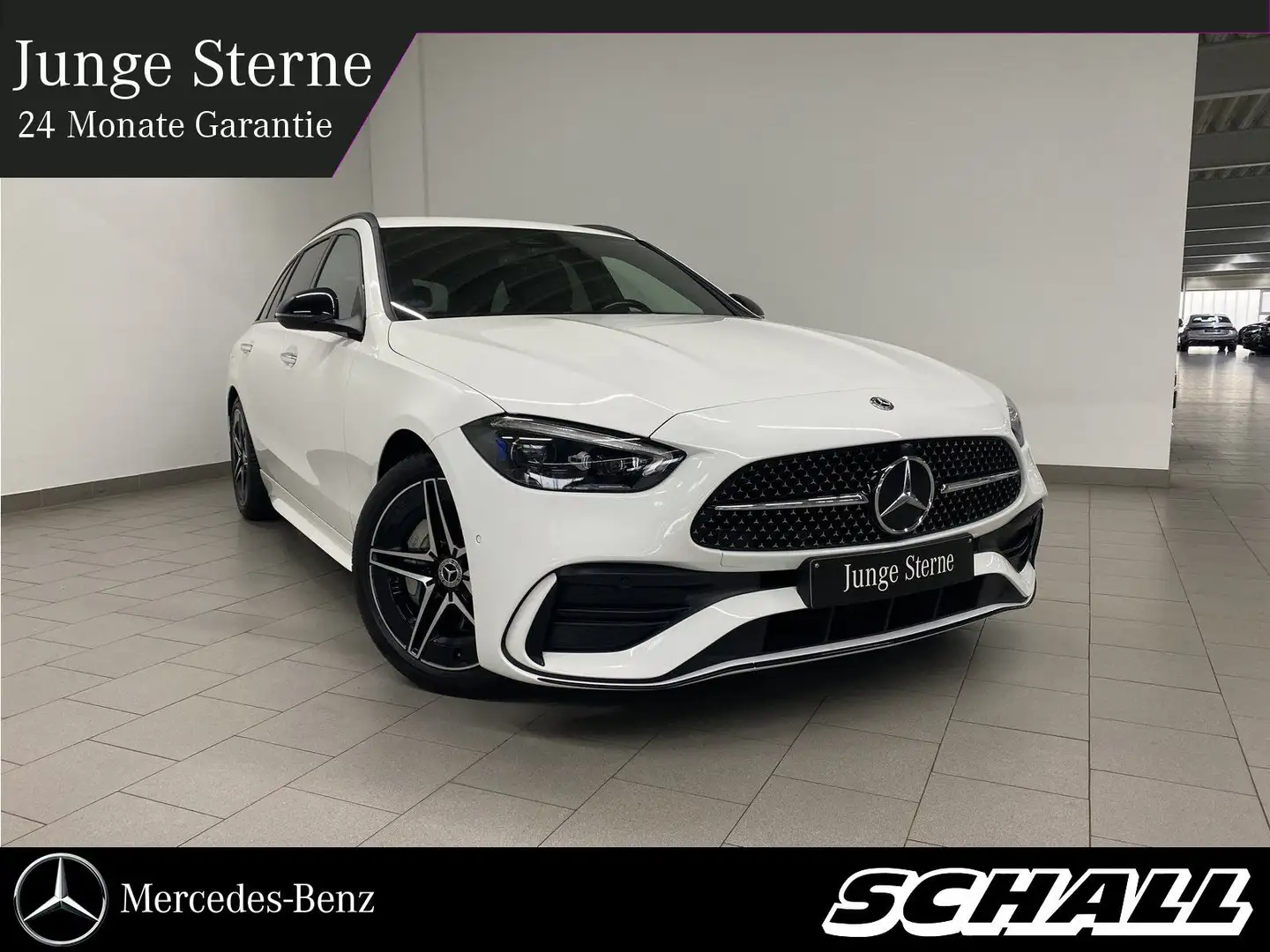 Mercedes-Benz C 200 T AMG+NIGHT+DIGI-LED+DIST+BURM+KAMERA+KEY Weiß - 1