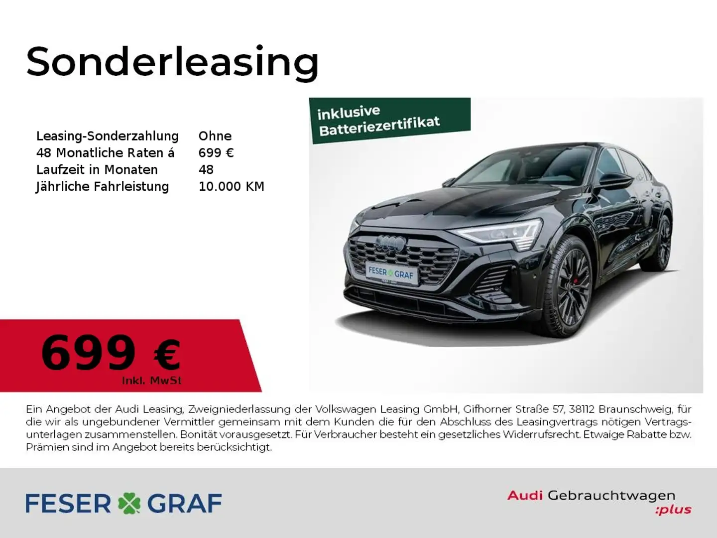 Audi Q8 Sportback e-tron 50 2x S line /Matrix/HuD/B&O Schwarz - 1