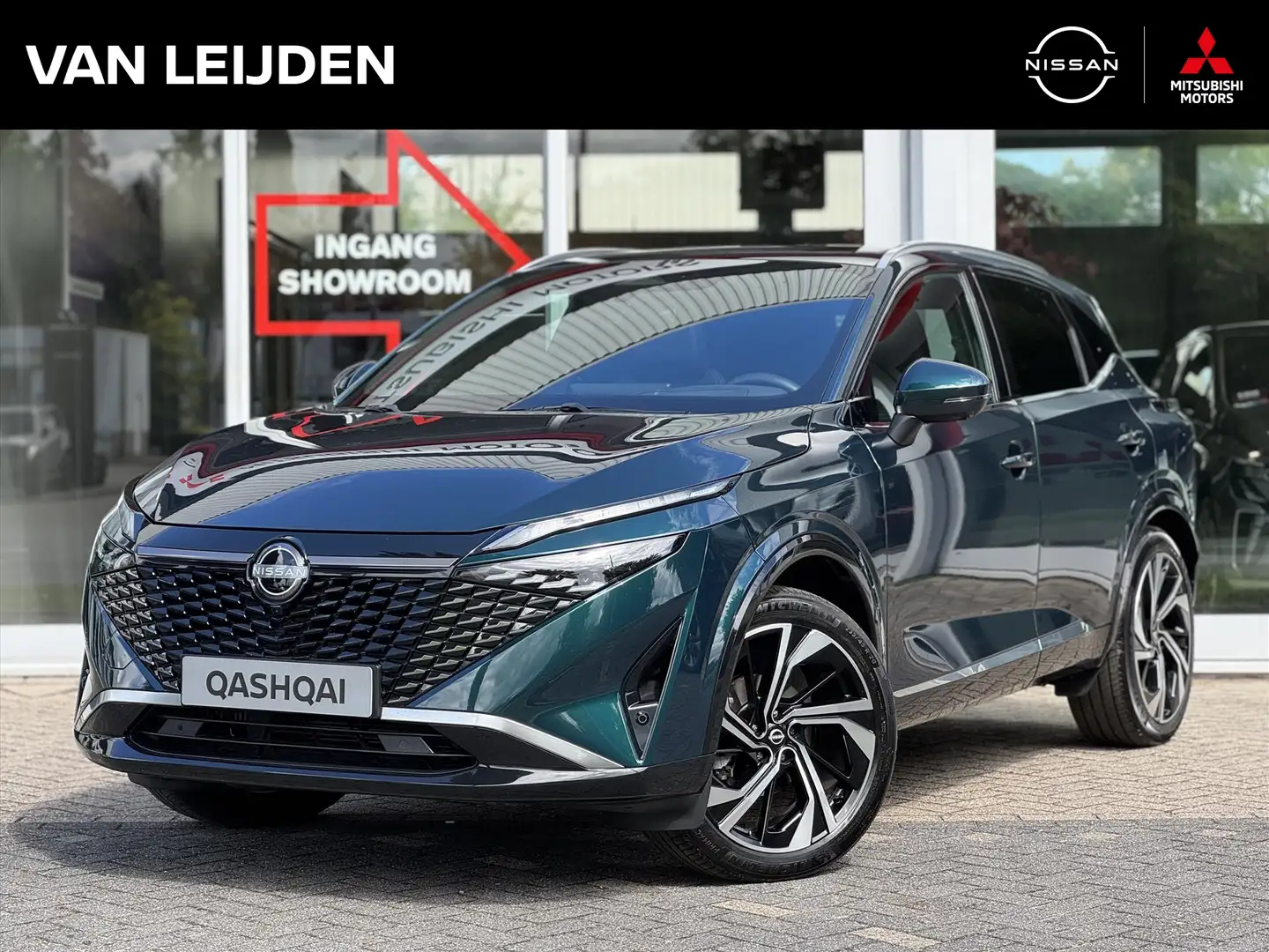 Nissan Qashqai 1.3 Mild-Hybrid 158pk Xtronic Tekna Plus | Leder | Groen - 1