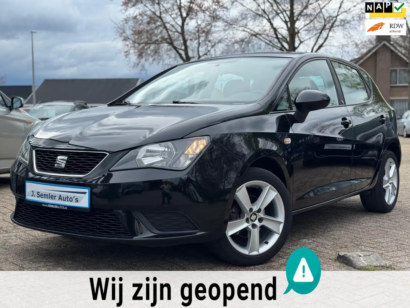 SEAT Ibiza 1.0 MPI STYLE AIRCO 5 DEURS FR LMV MF-STUUR Noir - 1