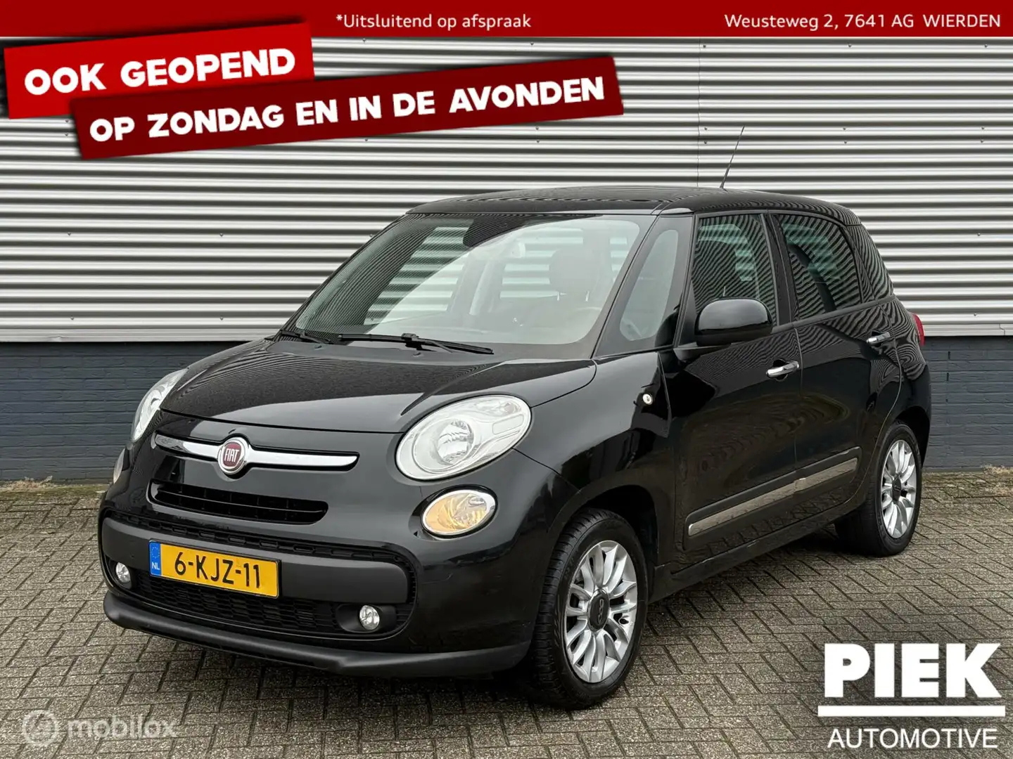 Fiat 500L 0.9 TwinAir Lounge PANORAMADAK, TREKHAAK Noir - 1