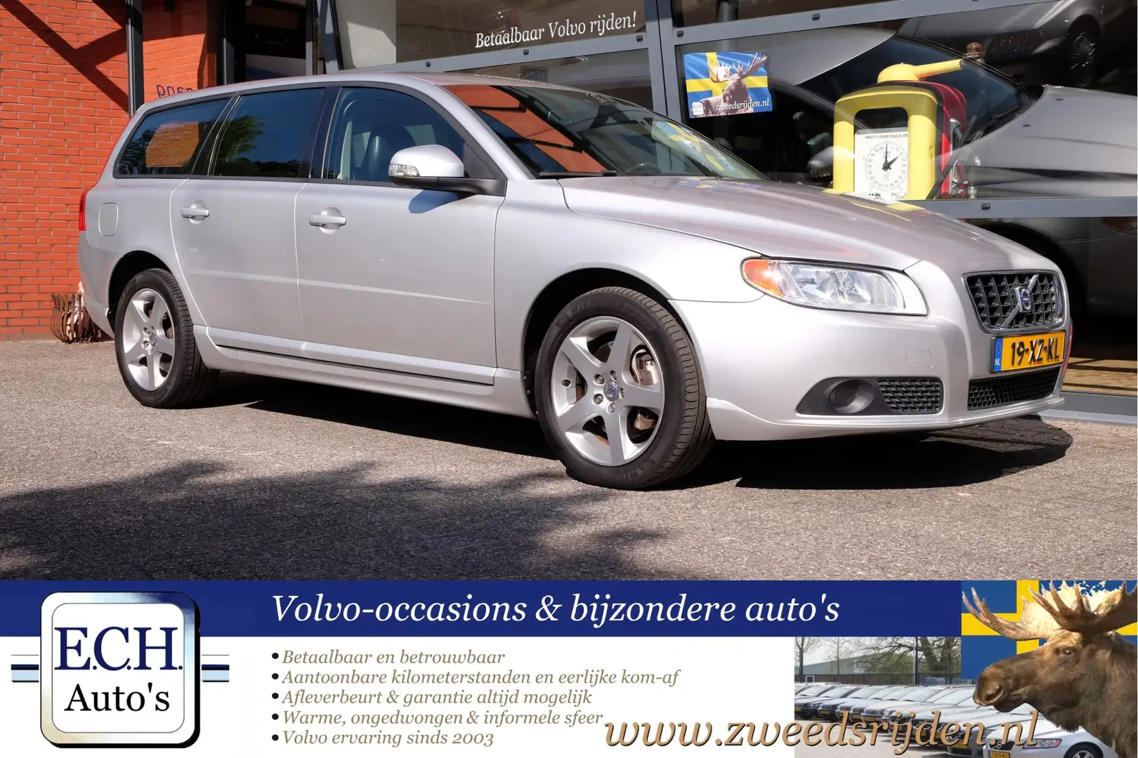 Volvo V70 2.5T 200 pk Aut. Momentum, Leer Argent - 1