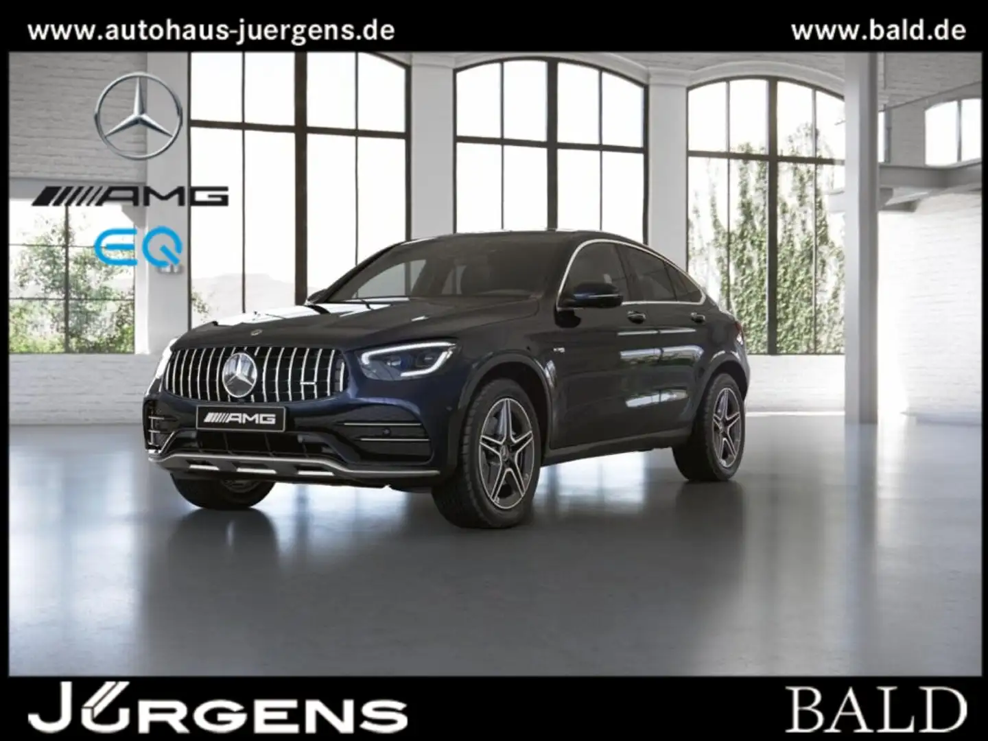 Mercedes-Benz GLC 43 AMG 4M Coupé Wide/ILS/SHD/Burm/Totw/Easy Синій - 2