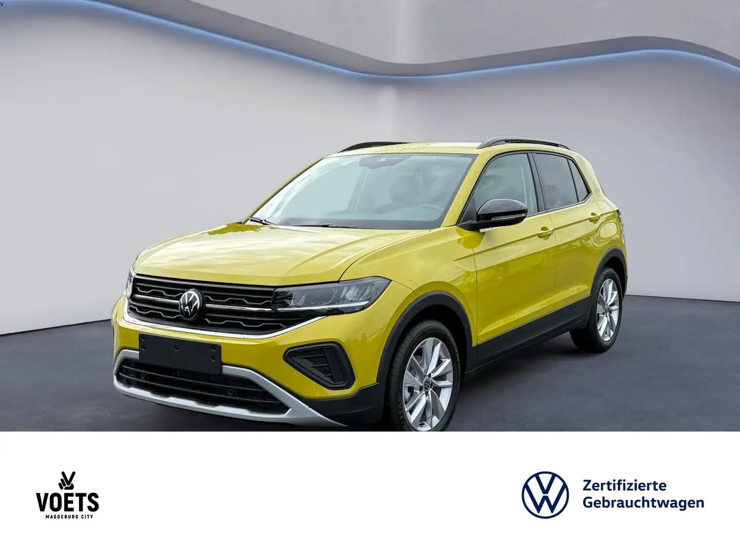 Volkswagen T-Cross 1.0 TSI Goal KAMERA+NAVI+LED Geel - 1