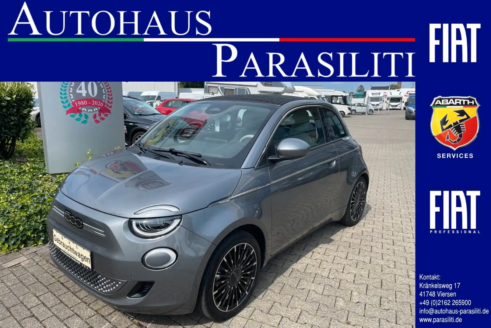 Fiat 500e Cabrio La Prima by Bocelli Grau - 1