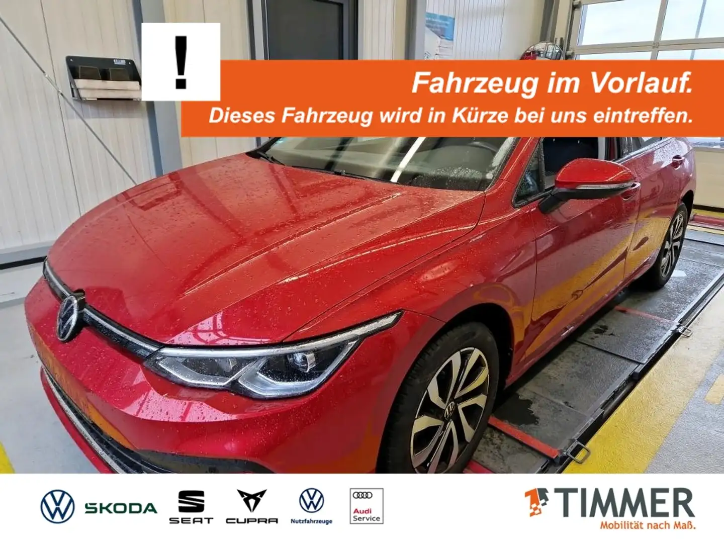 Volkswagen Golf VIII 1.5 TSI ACTIVE +LED +ACC +RKAM +VIRTUAL +NAV Rot - 1