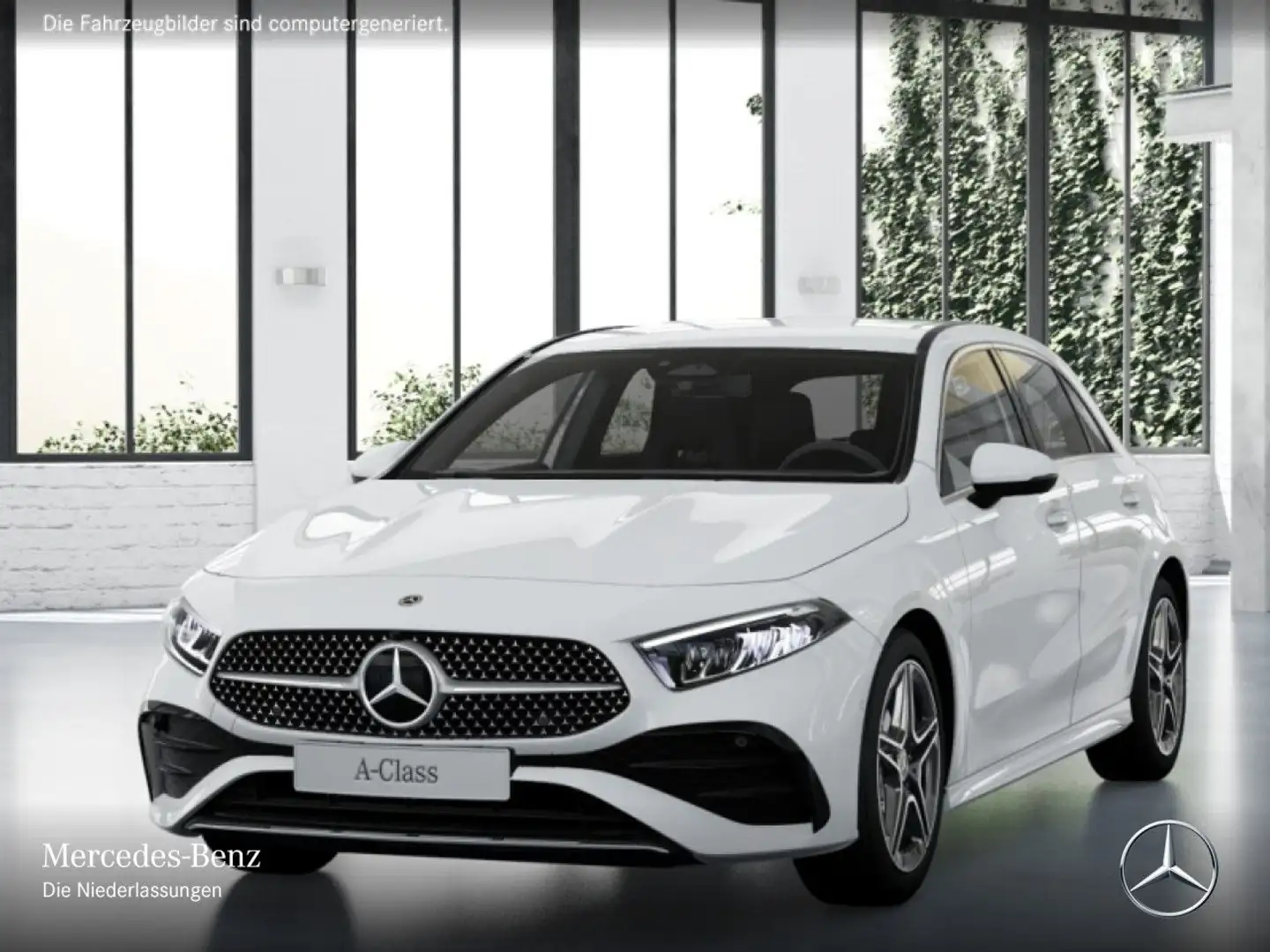 Mercedes-Benz A 200 AMG+AHK+LED+KAMERA+TOTW+KEYLESS+7G Weiß - 2