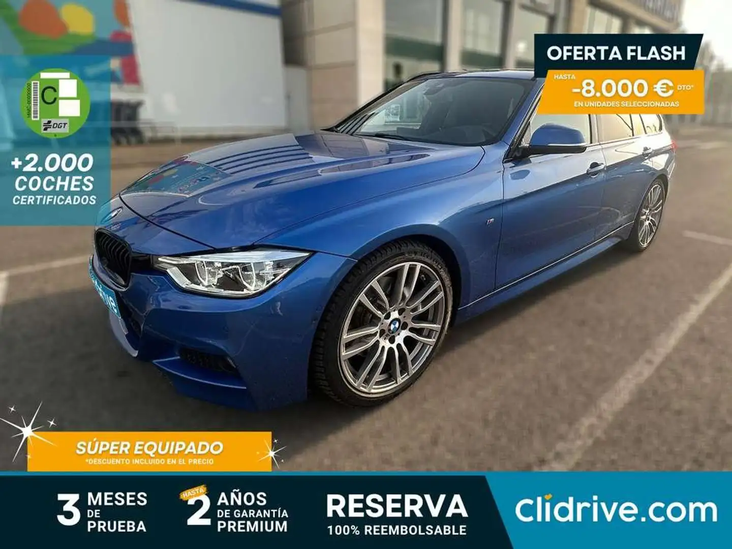 BMW 320 320dA Touring Azul - 1