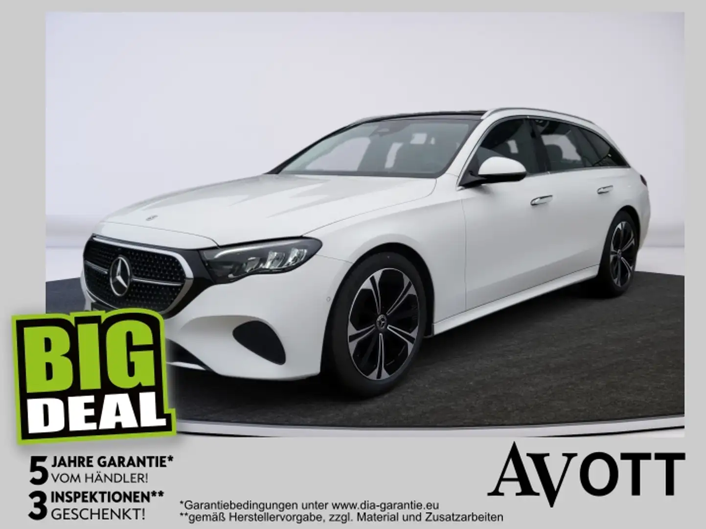 Mercedes-Benz E 220 d T Panorama AHV Weiß - 1