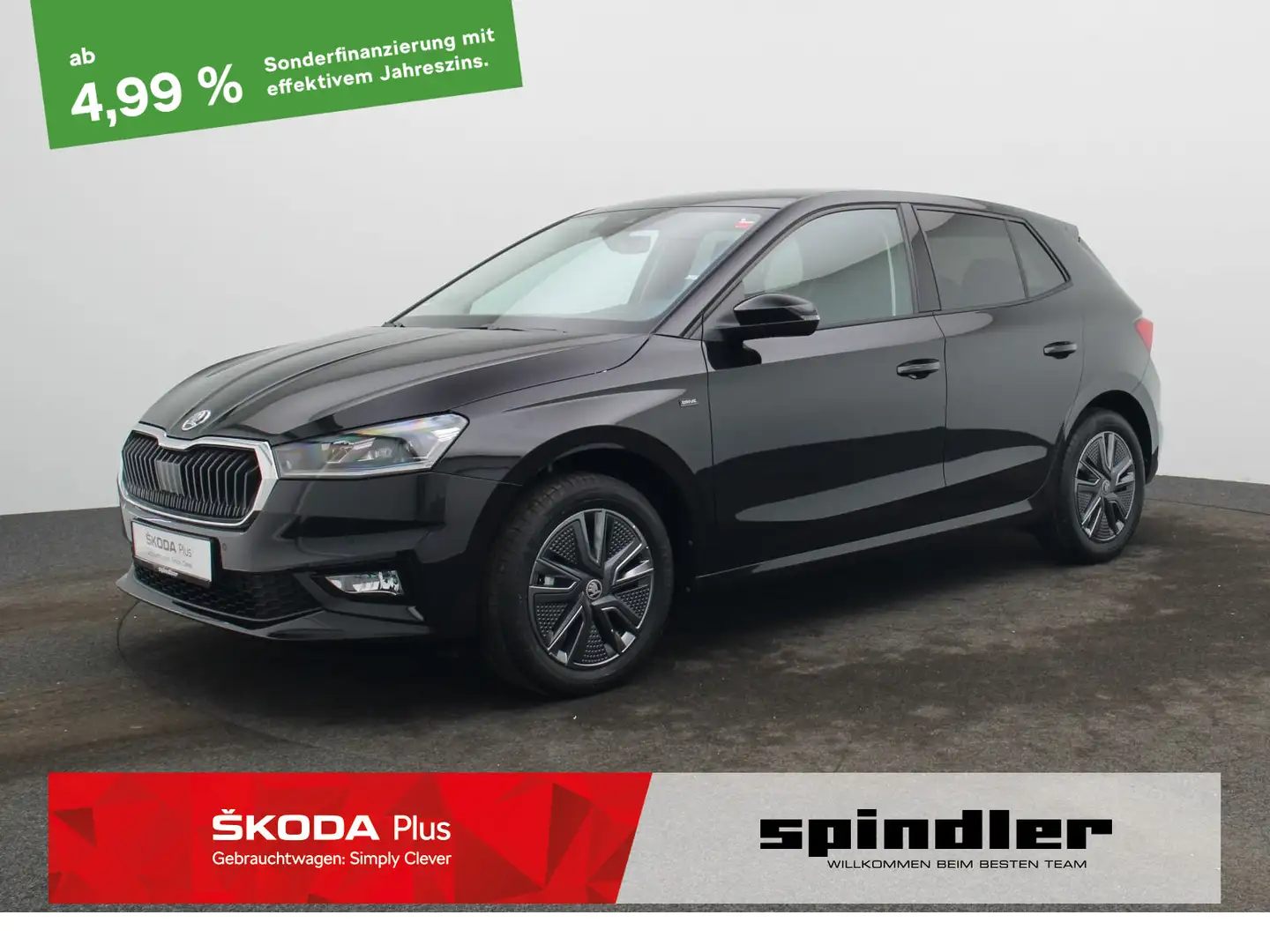 Skoda Fabia Selection 1.0 TSI/ LED, RFK, SHZ, Tempomat Schwarz - 1