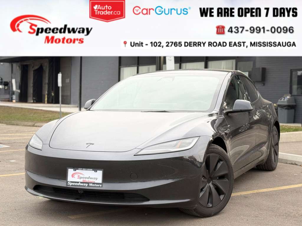 2026 Tesla Model 3 PREMIUM/ ONE OWNER/ NO ACCIDENT/ NAVIGATION/ BACKUP CAMERA/ BSM/ HEATED SEATS/ MEMORY SEATS/ FSD CAPABILTY/ ALLOYS