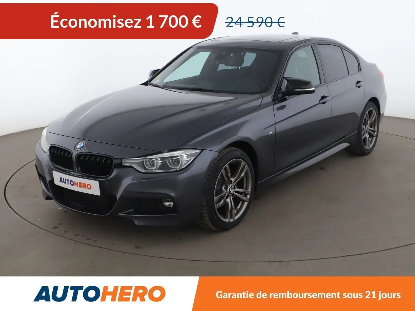 BMW 340 320d xDrive M Sport BVA8 Gris - 1