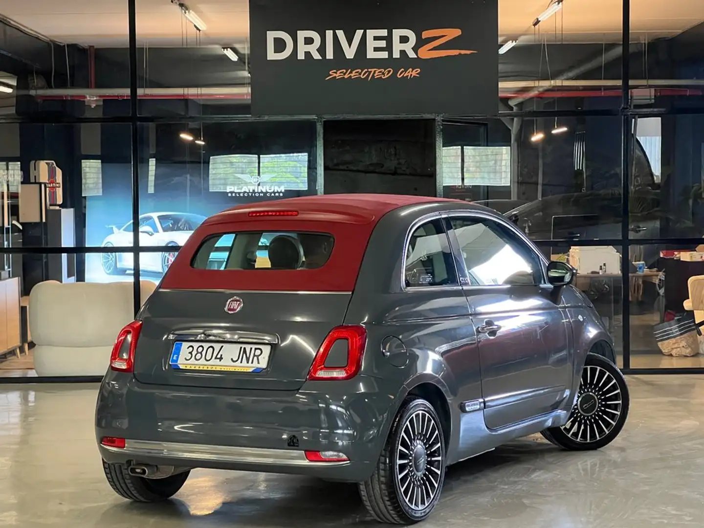 Fiat 500C 1.2 Lounge Gris - 1