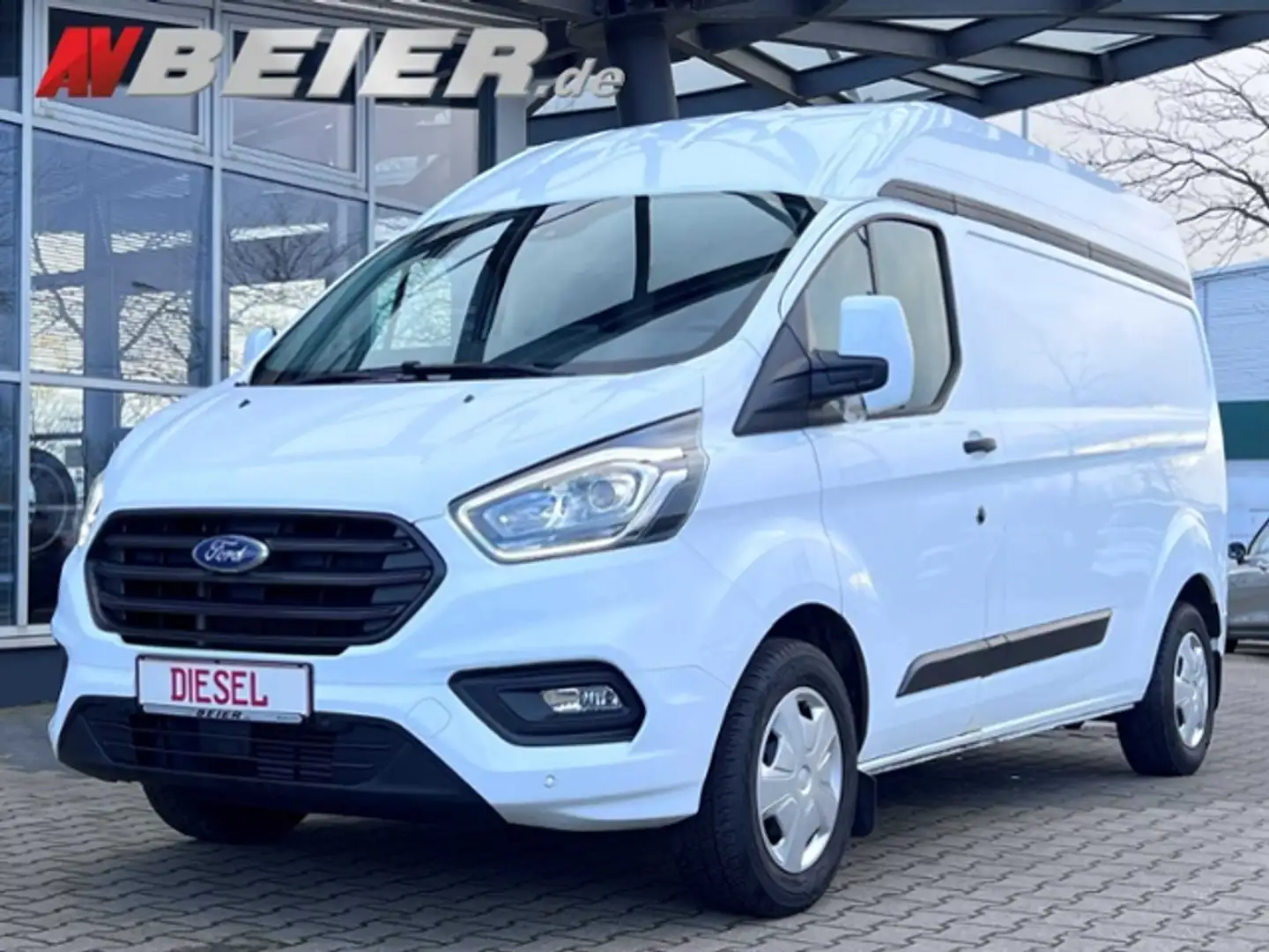 Ford Transit Custom L2 H2 Klima SHZ Seitenverkl. Ladeboden Blanc - 1